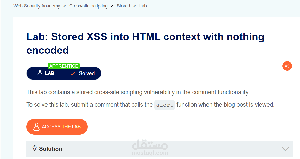 Stored XSS into HTML context with nothing encoded