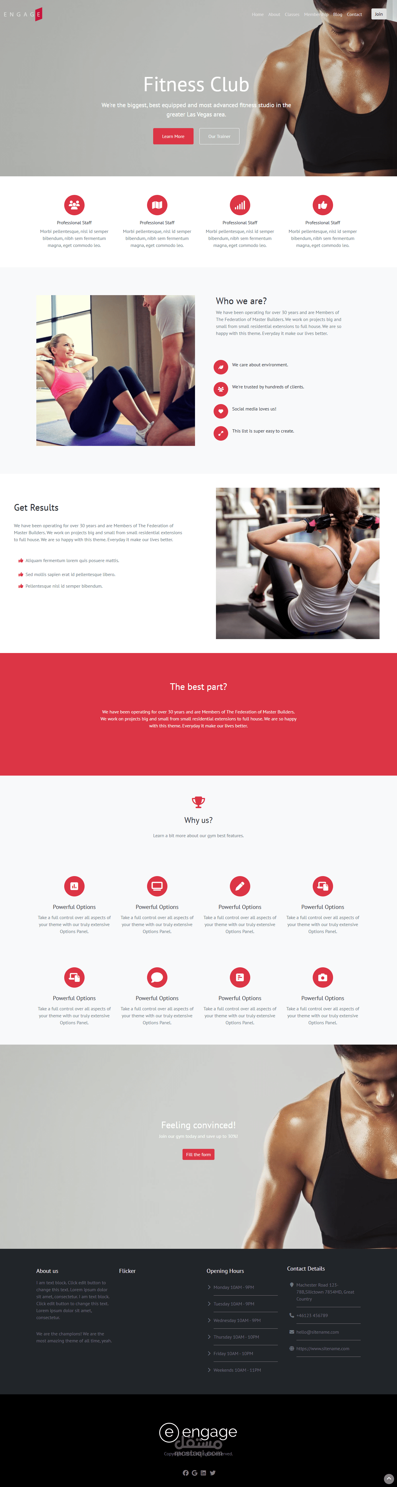 صفحه جيم  عروض وحجز اشتاركات