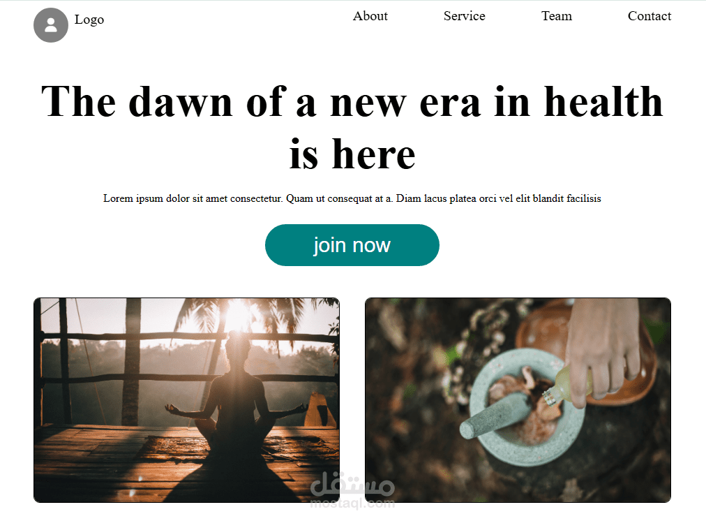 Healthy Life Landing Page
