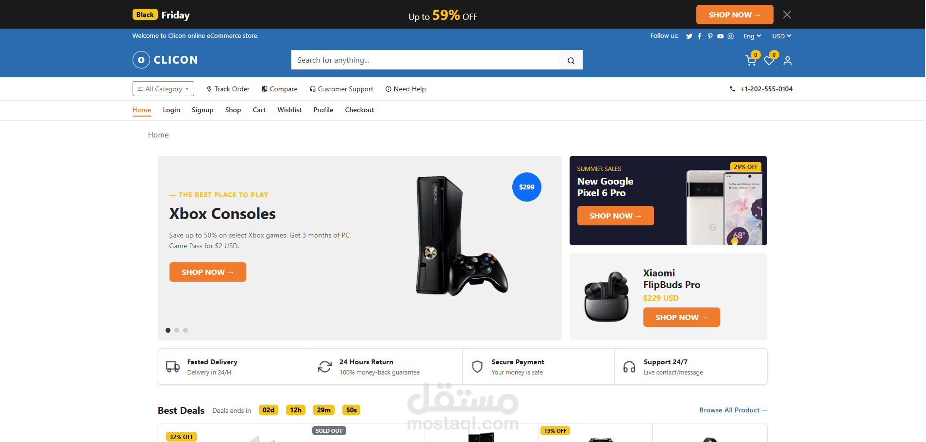 Clicon E-Commerce Platform | Full-Stack Online Store