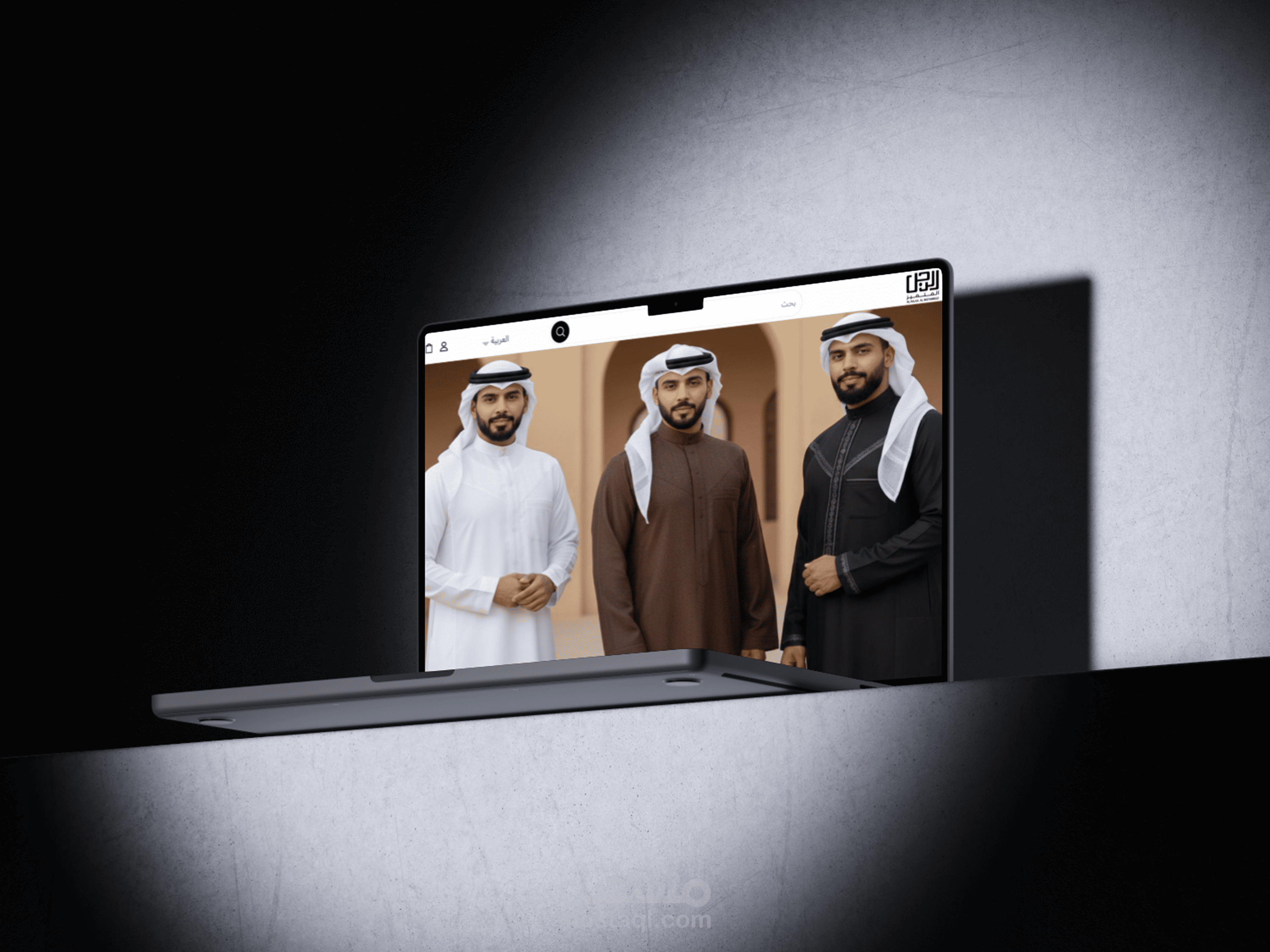 تصميم Landing Page لمتجر ملابس وإكسسوارات رجالية (الرجل المتميز)