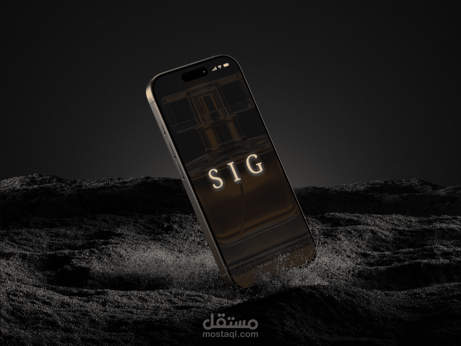 تصميم UI/UX لتطبيق عطور فاخر (Luxury Fragrance Mobile App)
