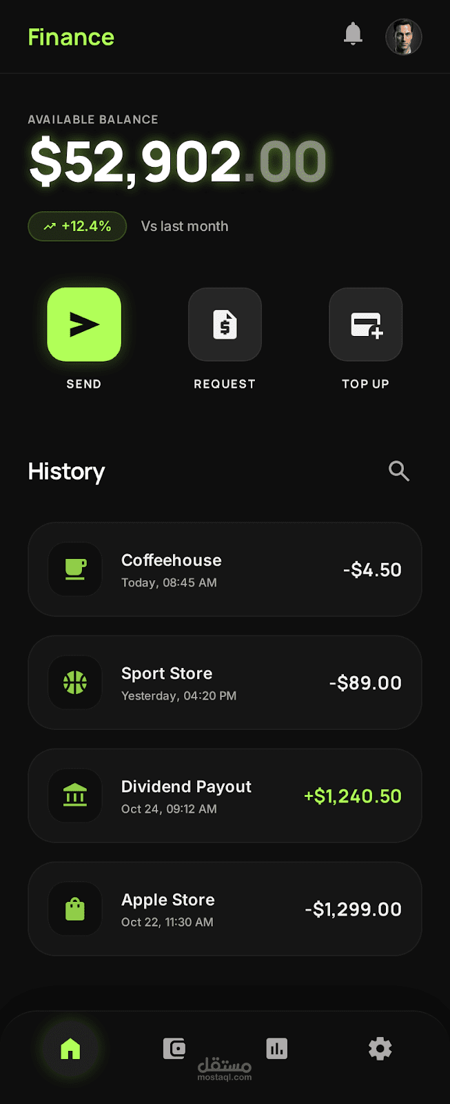 تطبيق المحفظة الإلكترونية المتكامل ونظام الدفع الرقمي | Full-Stack E-Wallet Web App
