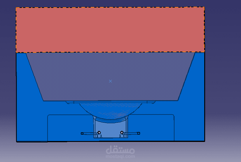 Design of an Injection Mold for an Aeronautical Component — Hutchinson (CATIA V5)