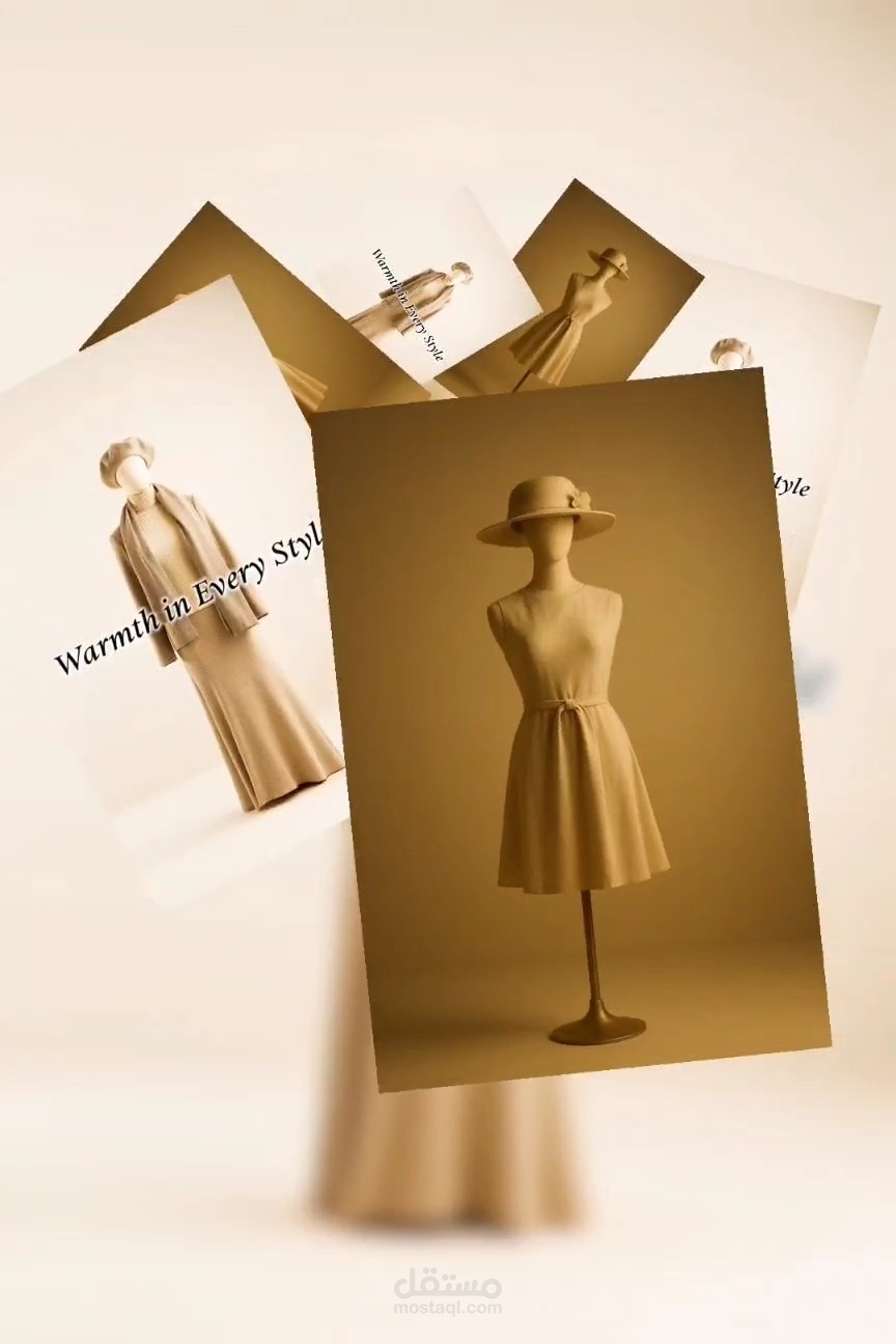 تصميم اعلان افتتاح محل البسه