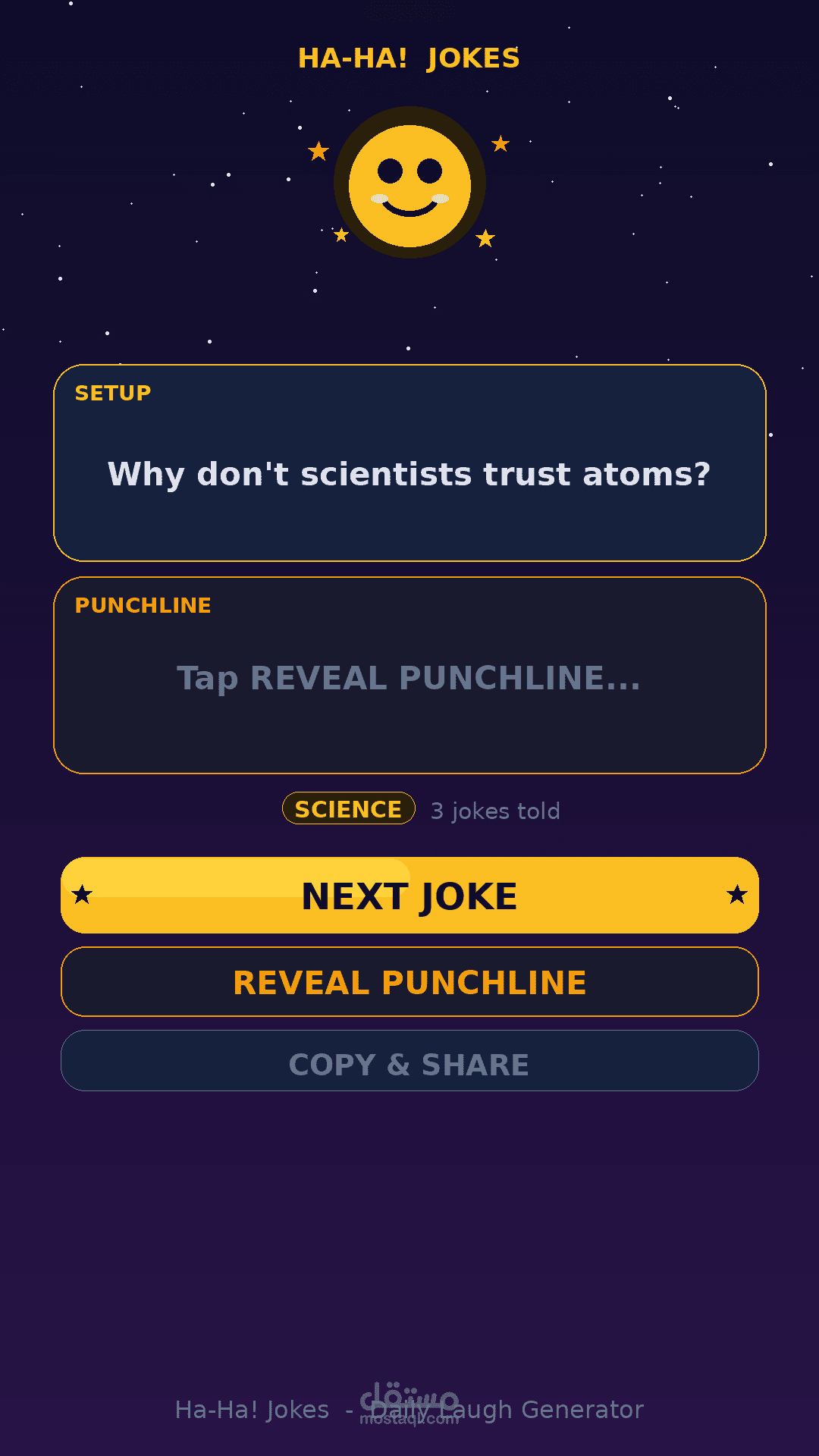 Ha-Ha! Jokes - Laugh Generator