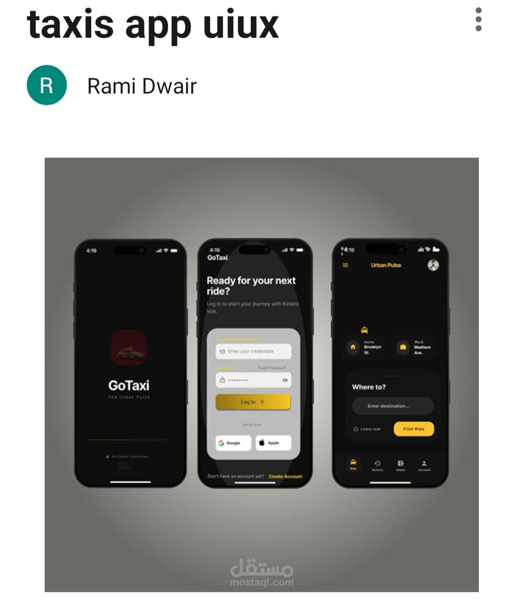 Taxi app