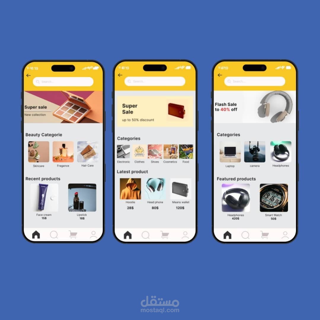 Modern E_commerce Mobile App