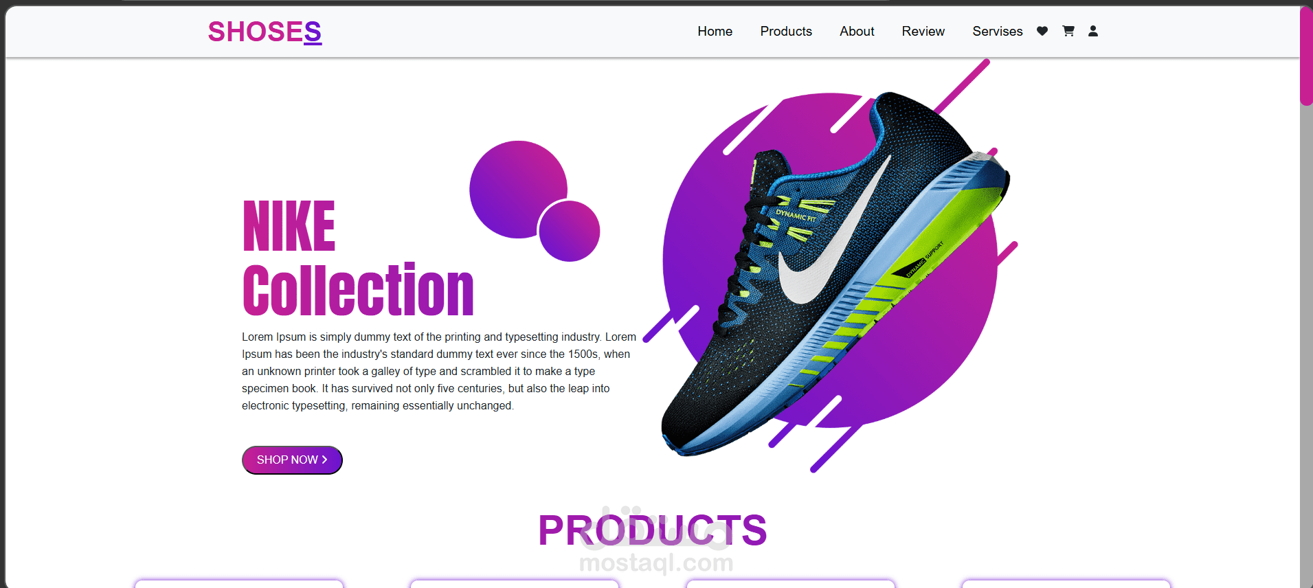 Shose website