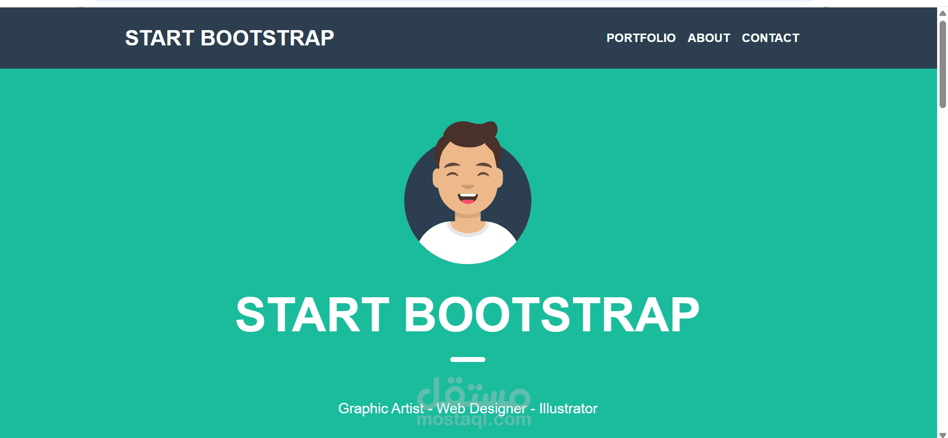 Professional Portfolio Landing Page