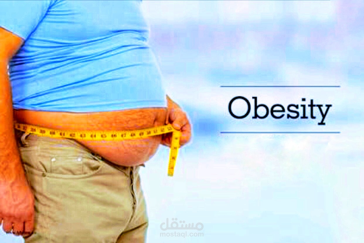 بحث وعمل ميداني عن السمنة