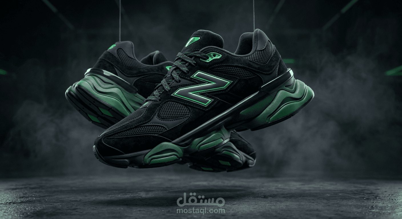 تصميم هوية بصرية إبداعية لمنتجات Streetwear - نموذج New Balance 9060