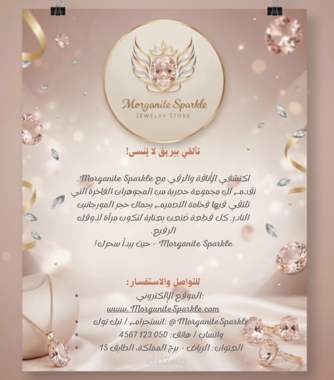 تصميم اعلان ترويجي لشعار