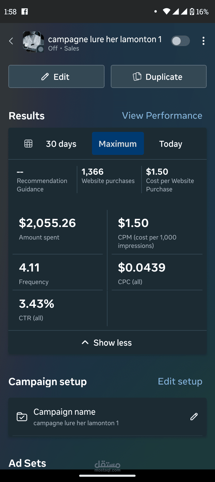 Managing long term working campaigns