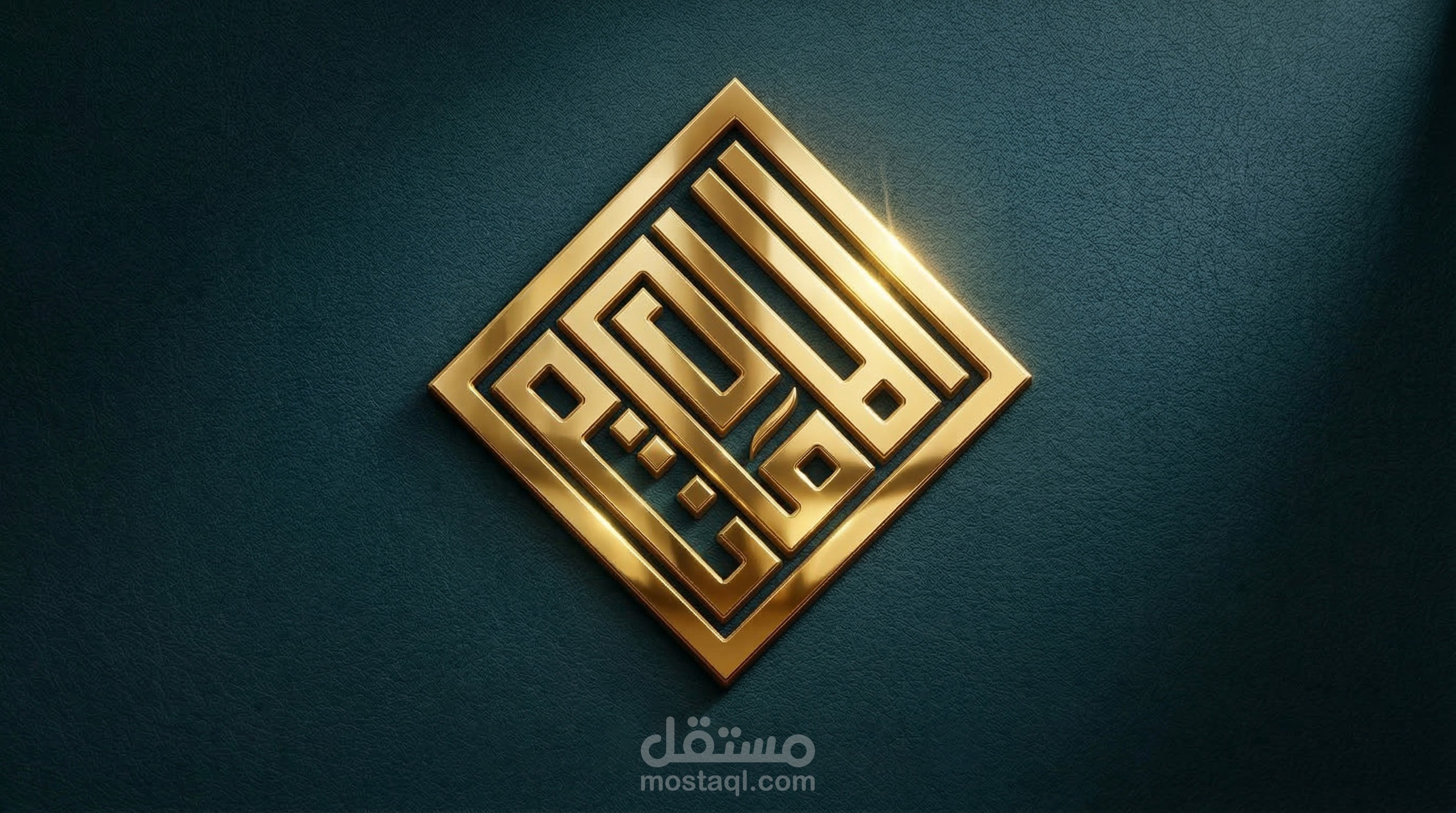 تصميم شعار بالخط الكوفي