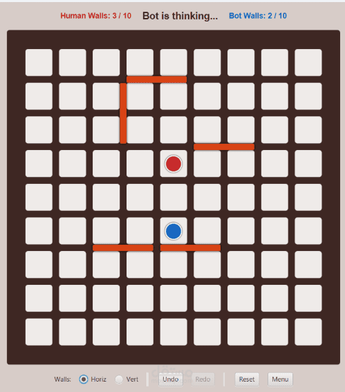 لعبة كوريدور (Quoridor game)
