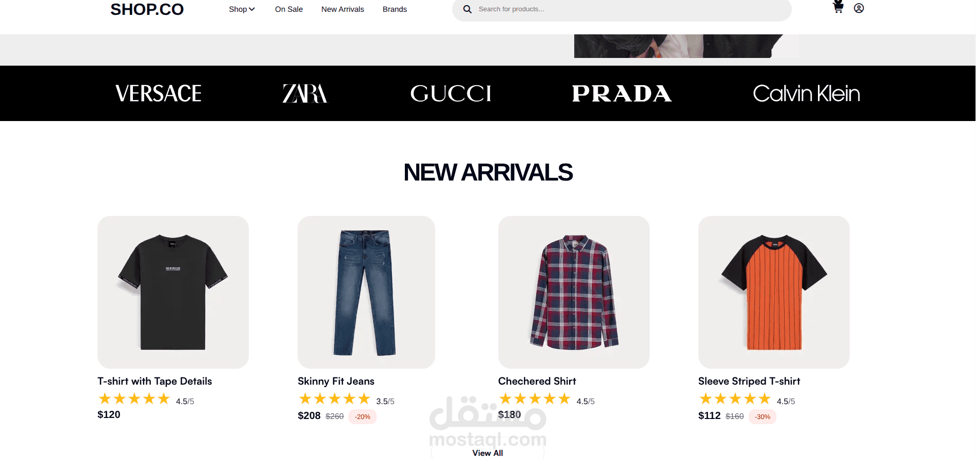 E-commerce clothes SHop