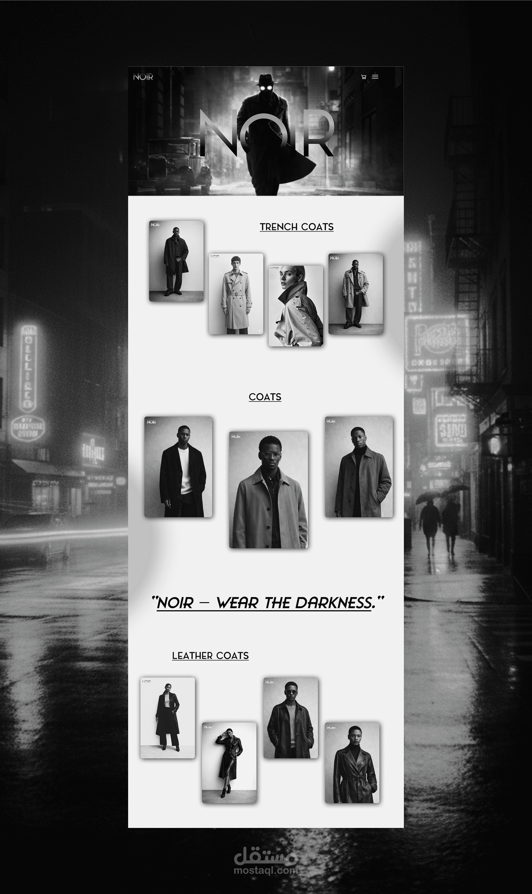 NOIR COATS BRAND WEBSITE