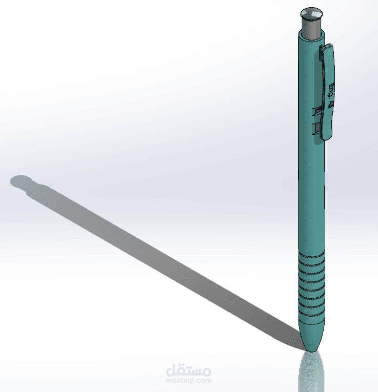 تصميم ثلاثي الأبعاد لقلم – CAD Product Design