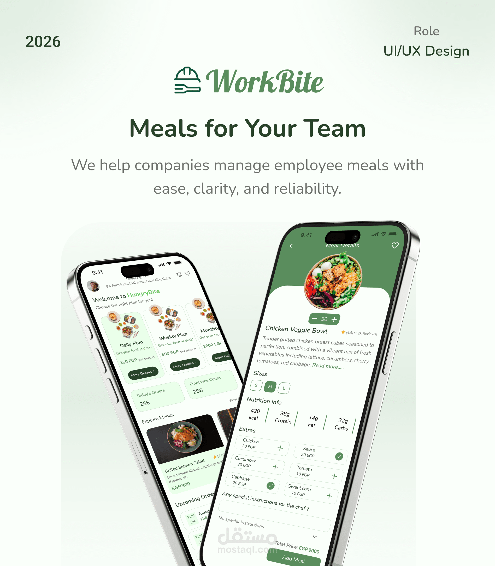 WorkBite – Catering & Meal Management App | UI/UX Case Study