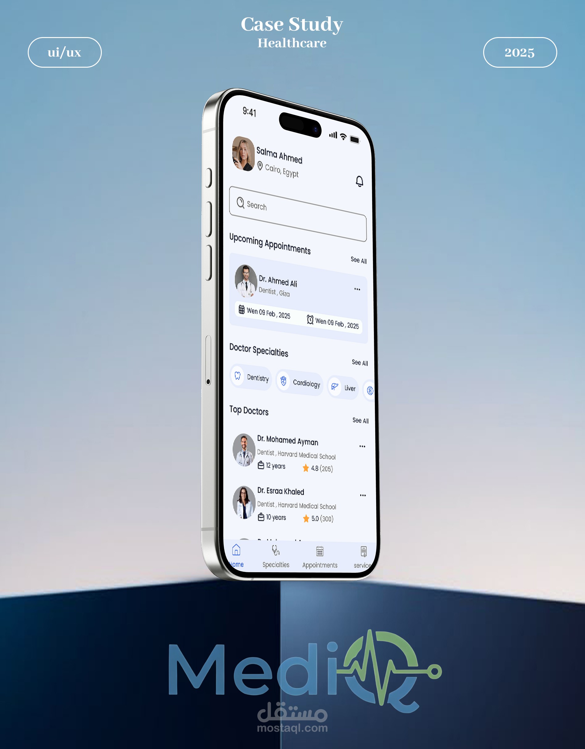 Medical Healthcare Mobile App – UI/UX Design Case Study