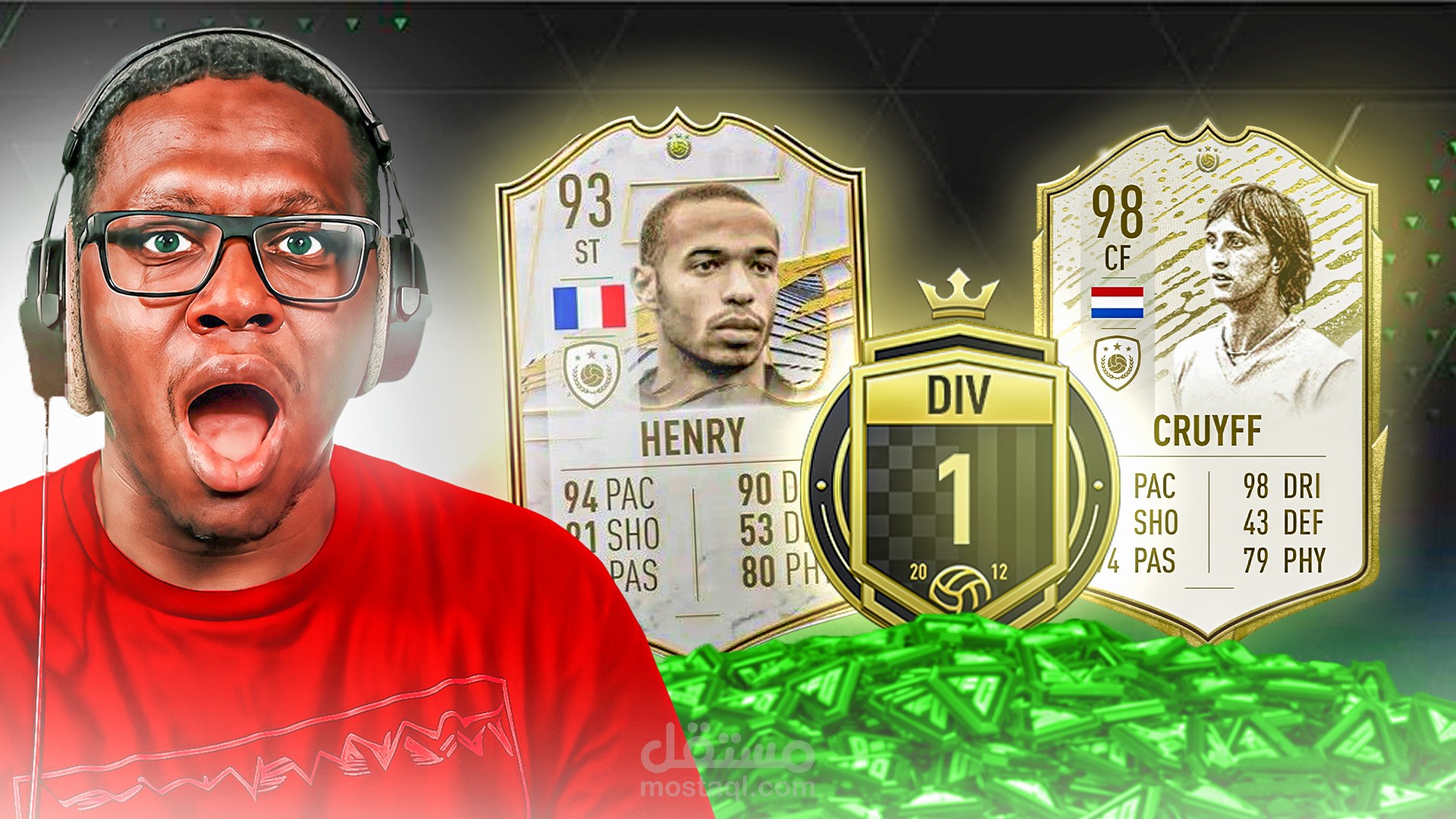 تصميم صورة مصغرة مخصصة لمحتوى الألعاب وخصوصًا FIFA / Ultimate Team.