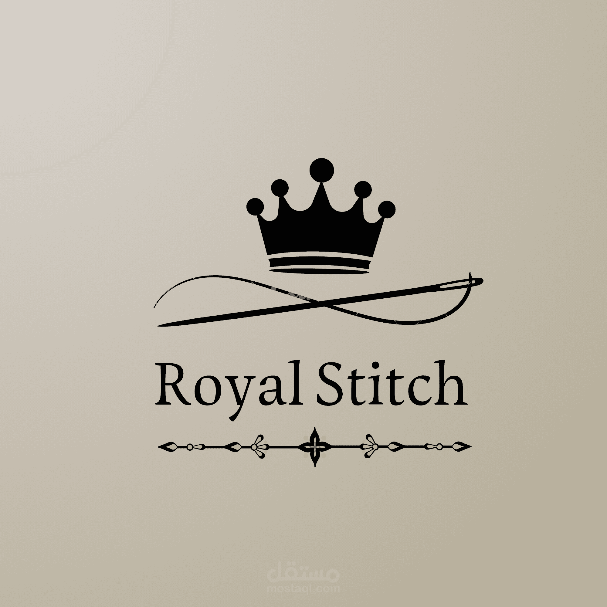 تصميم هوية بصرية وشعار احترافي لعلامة "Royal Stitch" للأزياء