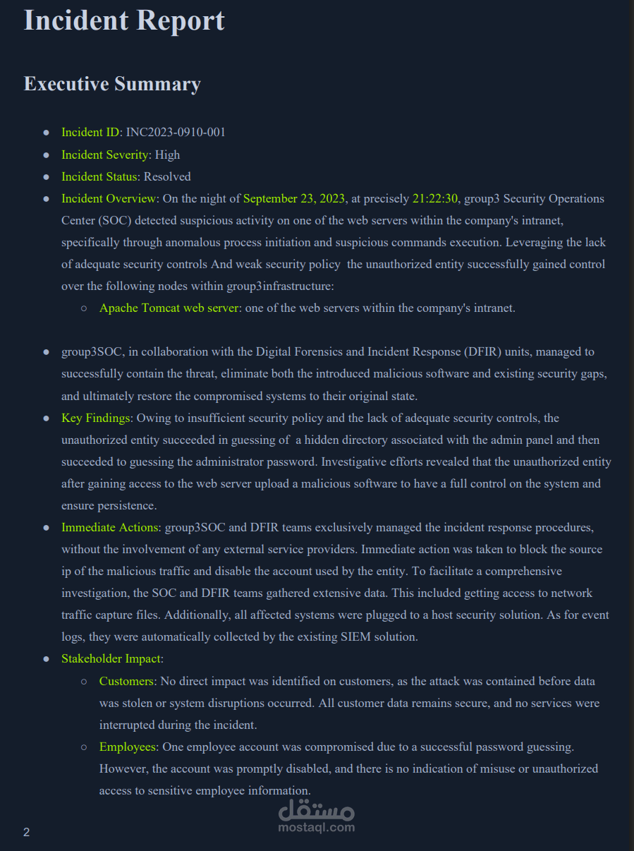Incident Response Investigation – Tomcat Server Takeover Attack