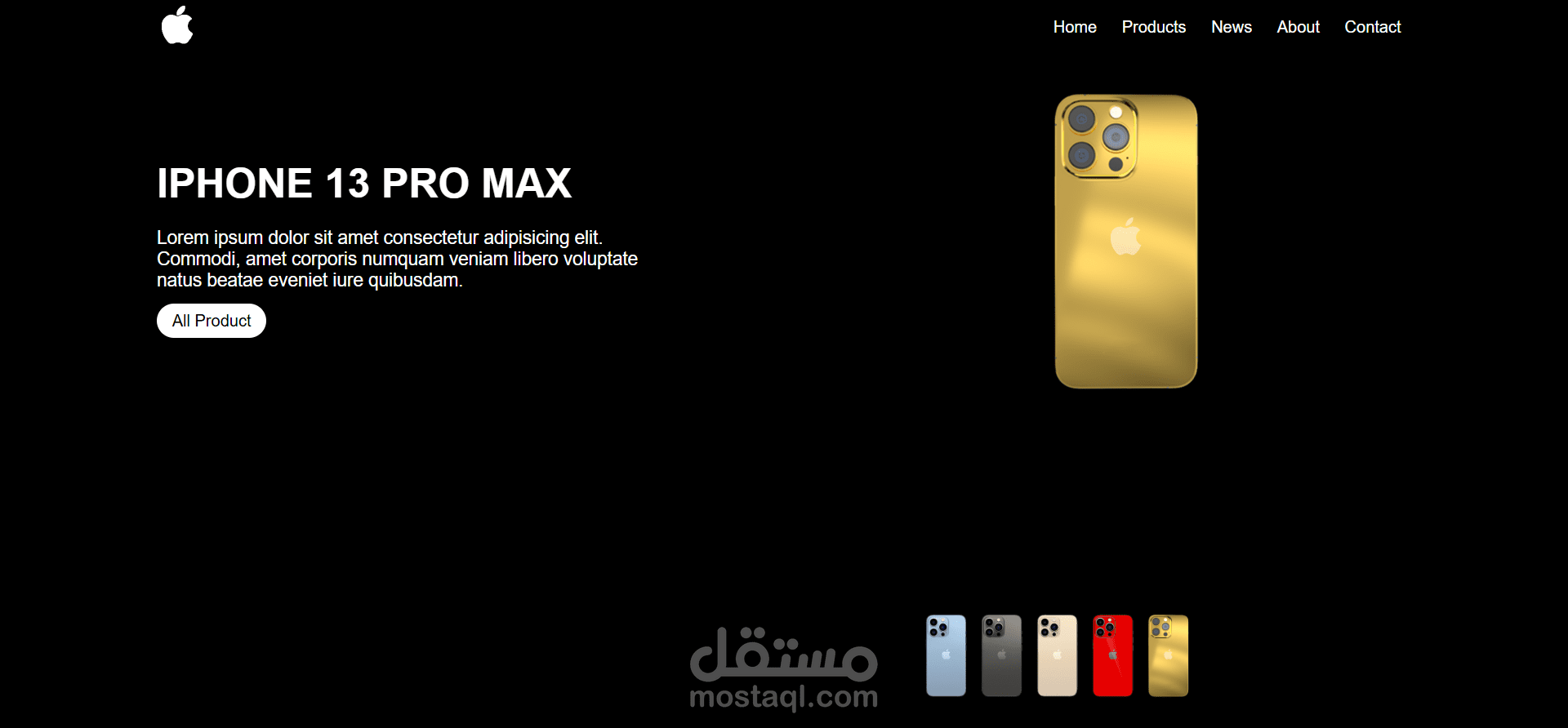 Responsive iPhone UI Design using HTML, CSS & JavaScript