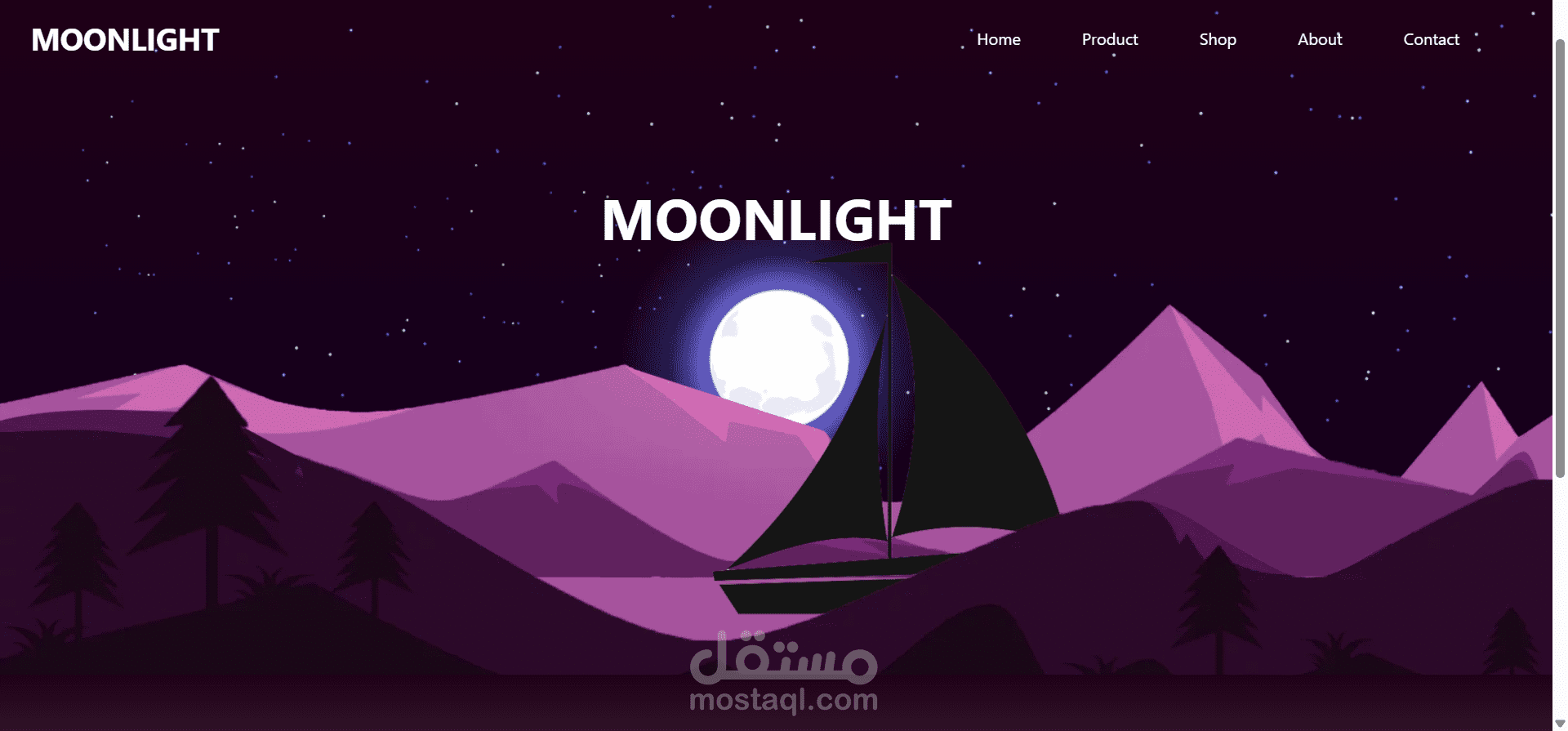 Moon Landing Page – Responsive Web Design Project