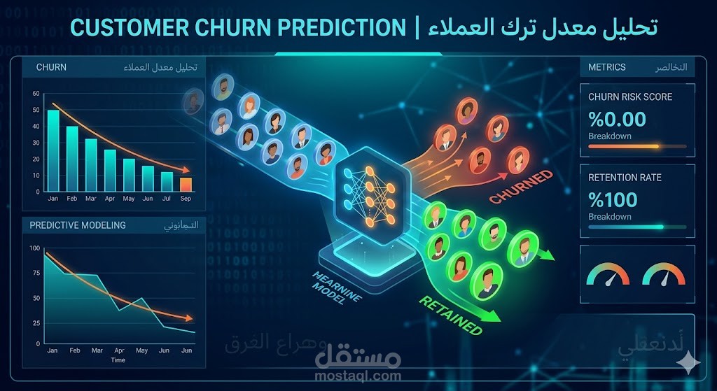 التنبؤ بمعدل ترك العملاء