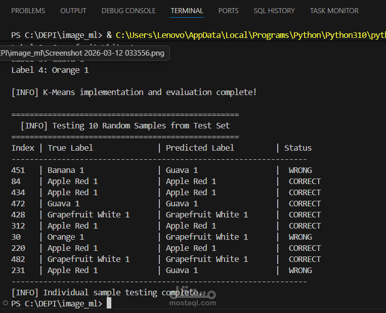 Fruit Image Classification Using HOG Features and Logistic Regression