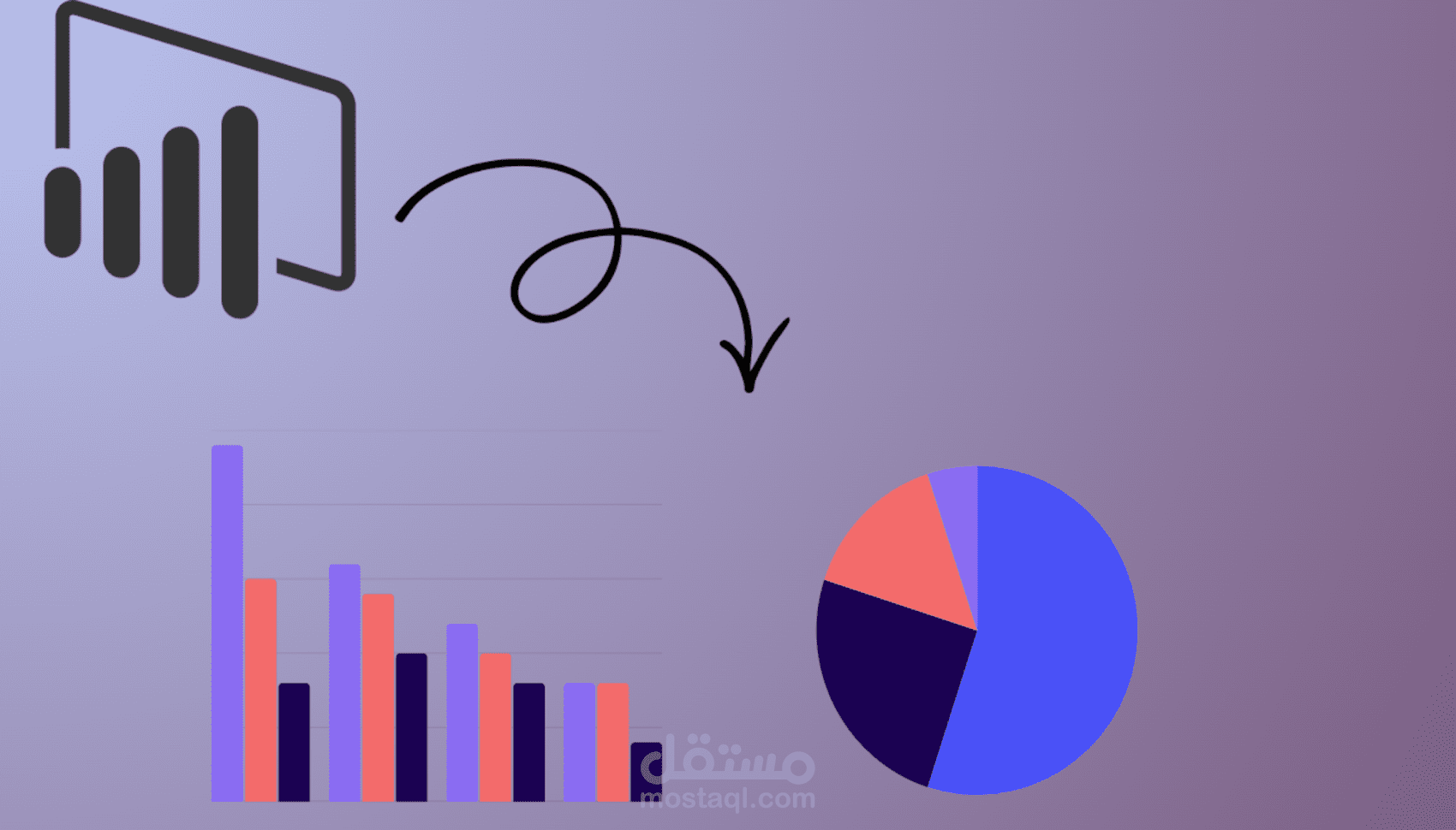 عمل داشبورد باستخدام power Bi