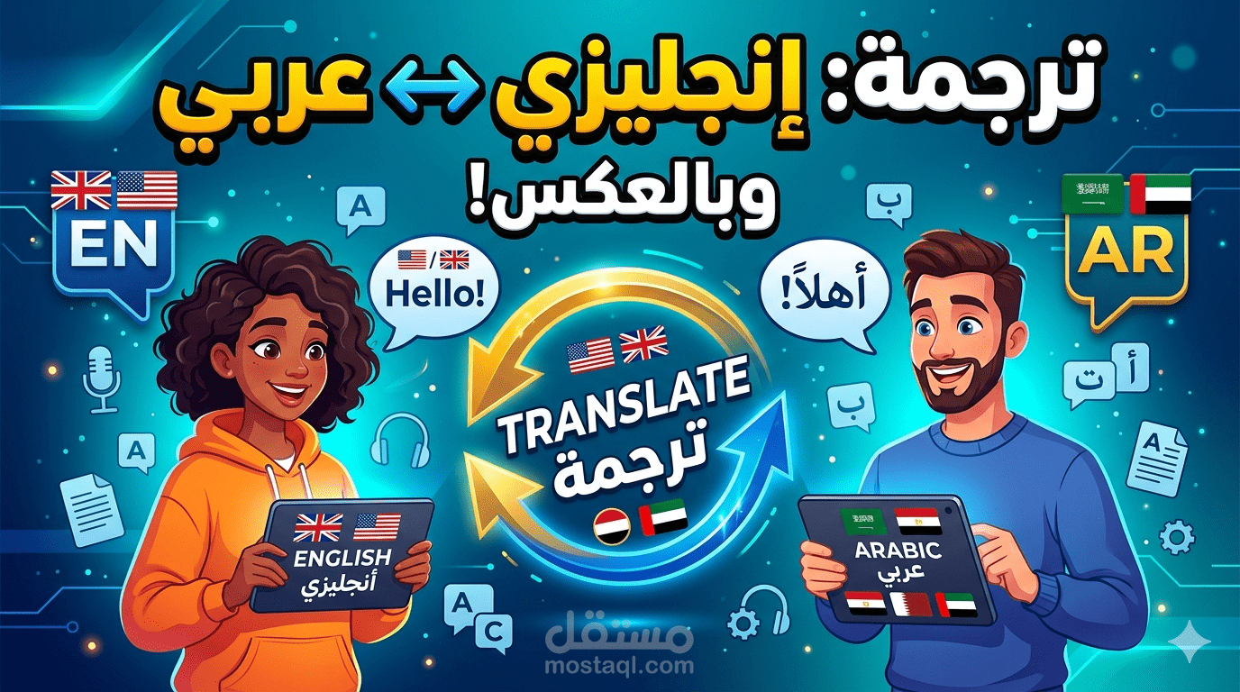 ترجمة نص من الإنجليزية إلى العربية