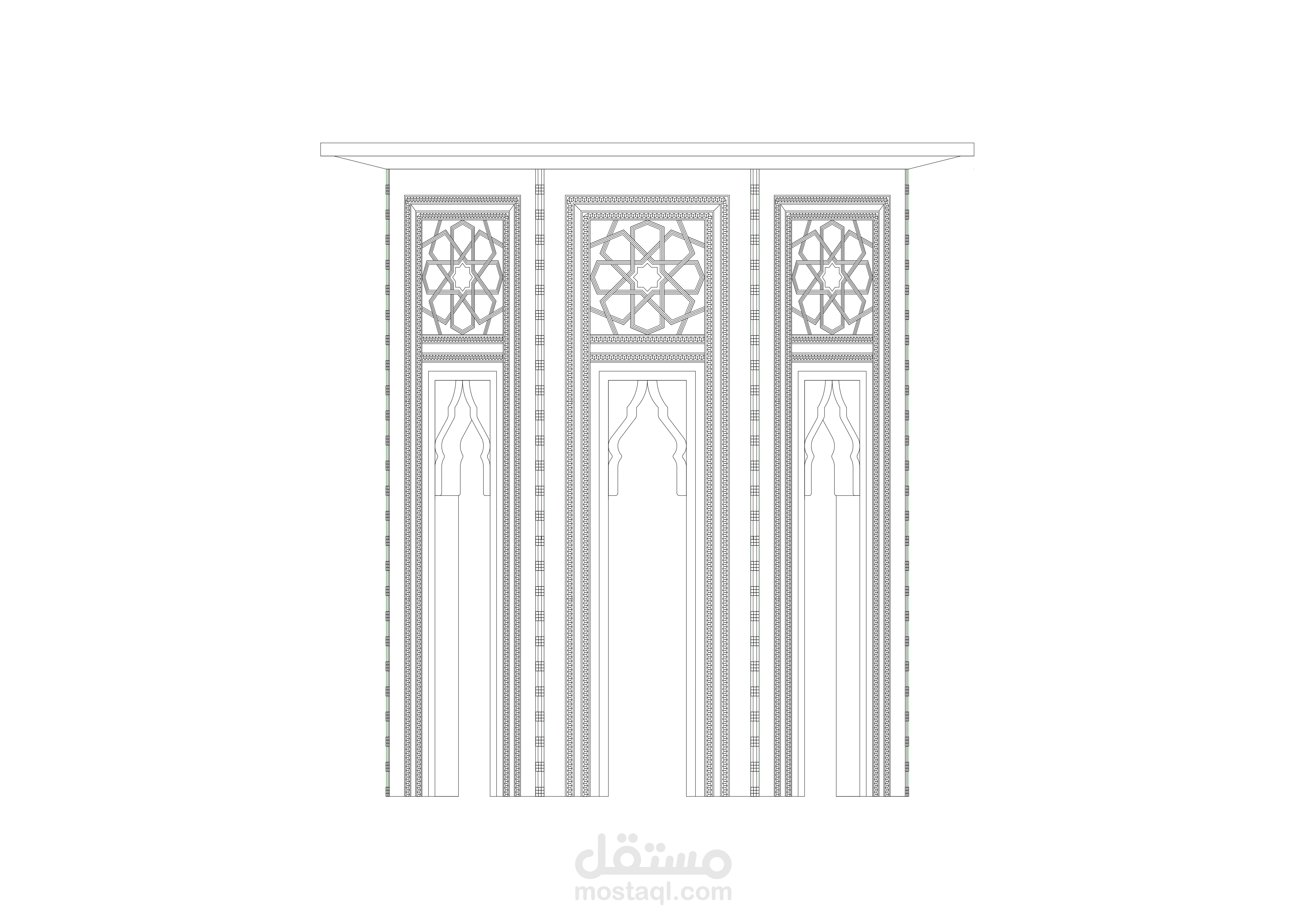 دراسة توثيقية لترابيزة من طراز الأرابيسك - غرفة آمنة بنت سالم (متحف جاير أندرسون).