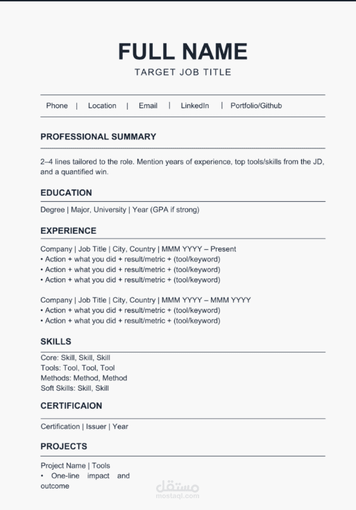 CV Writing