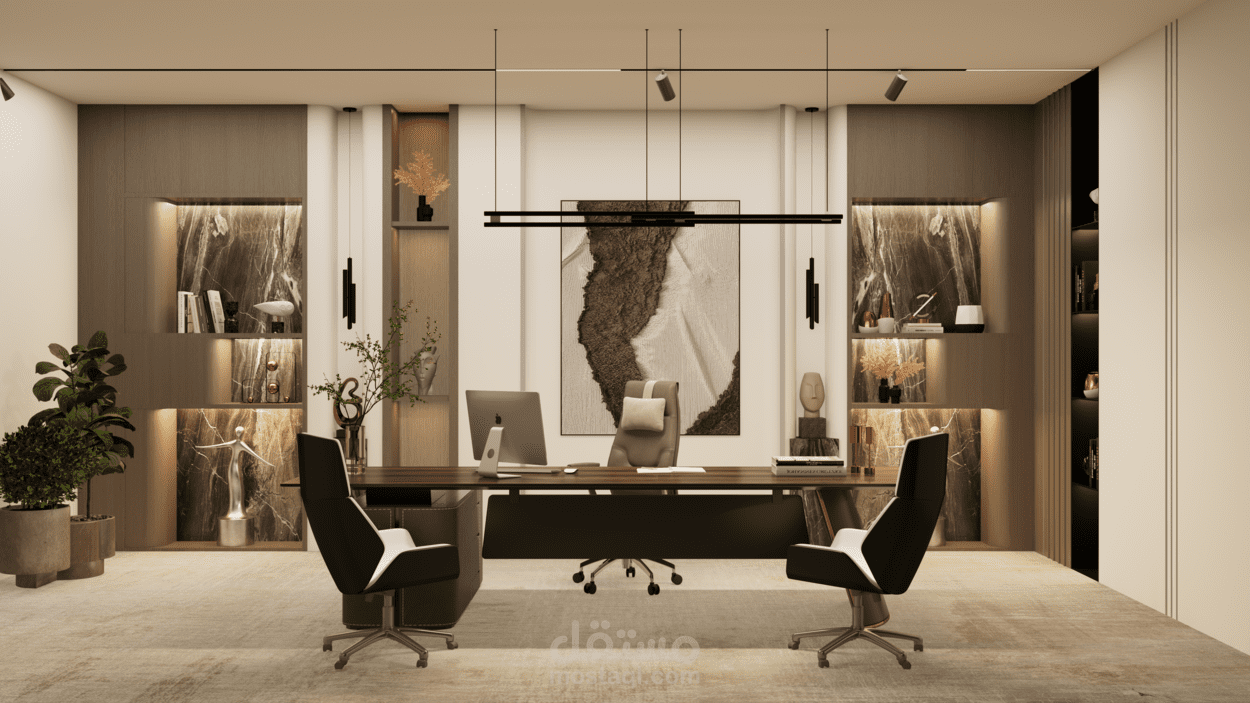 Modern CEO Office Interior Design | 3d Rendering
