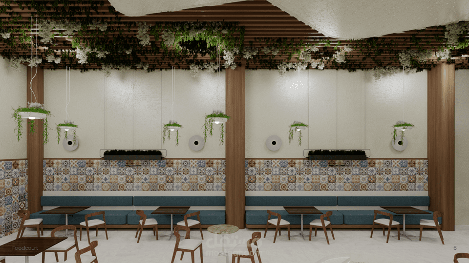 Food Court Design | 3D Rendering