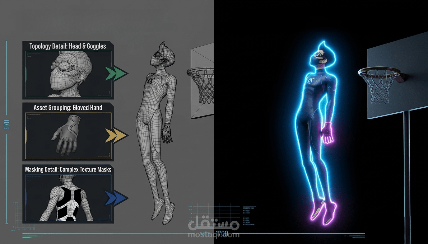 تحريك شخصية ثلاثيه الأبعاد : الجري والقفز (3D Run to Jump Action)