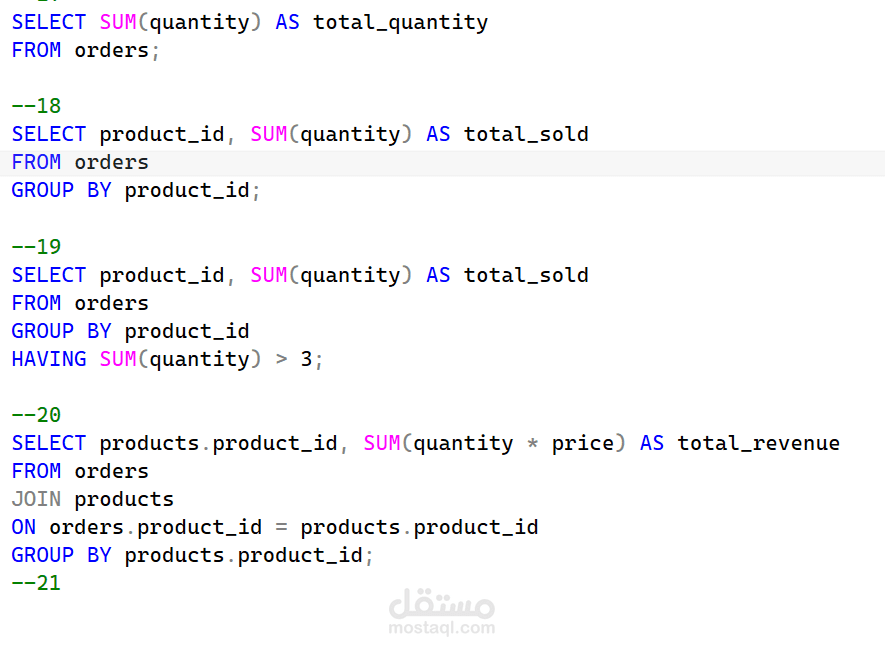 تحليل بيانات العملاء والطلبات باستخدام SQL