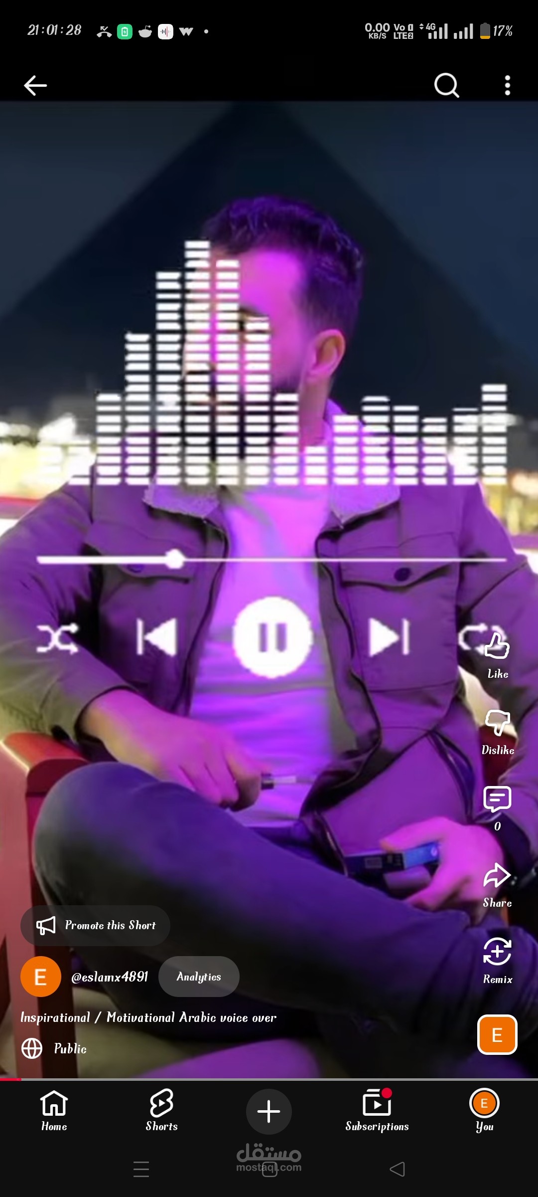 Inspirational / Motivational Arabic voice over