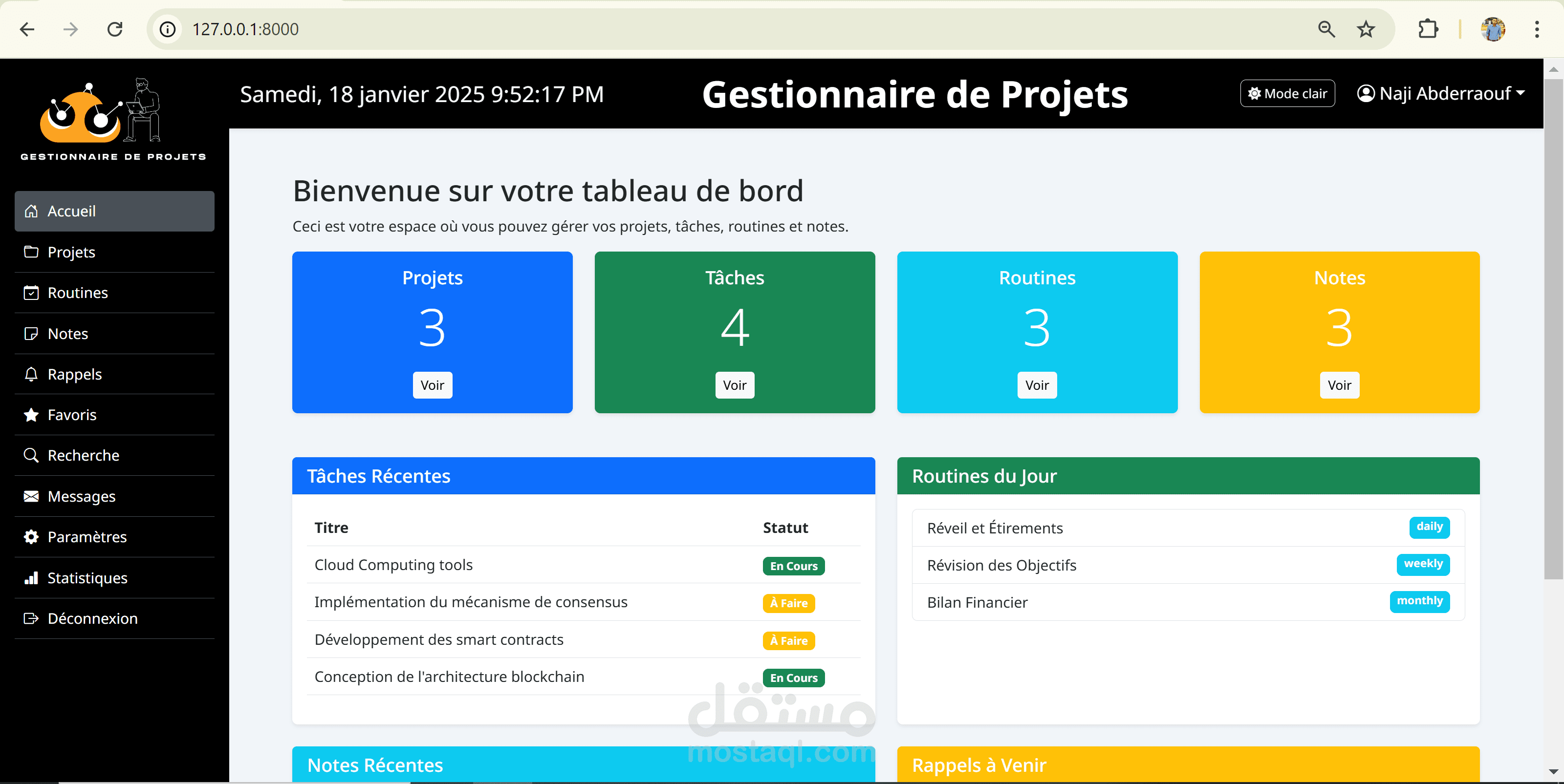 تطوير تطبيق ويب لإدارة المشاريع والمهام باستخدام Laravel