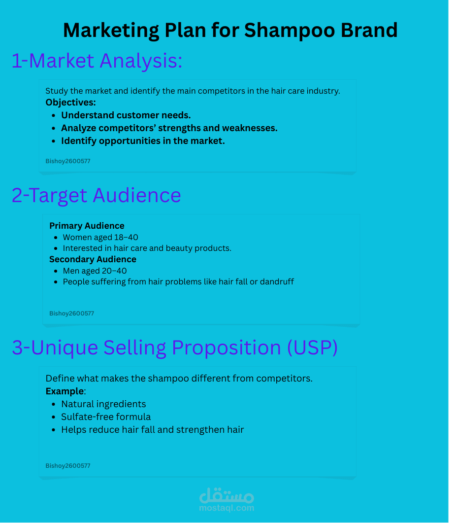 Marketing Plan (خطة تسويقية)
