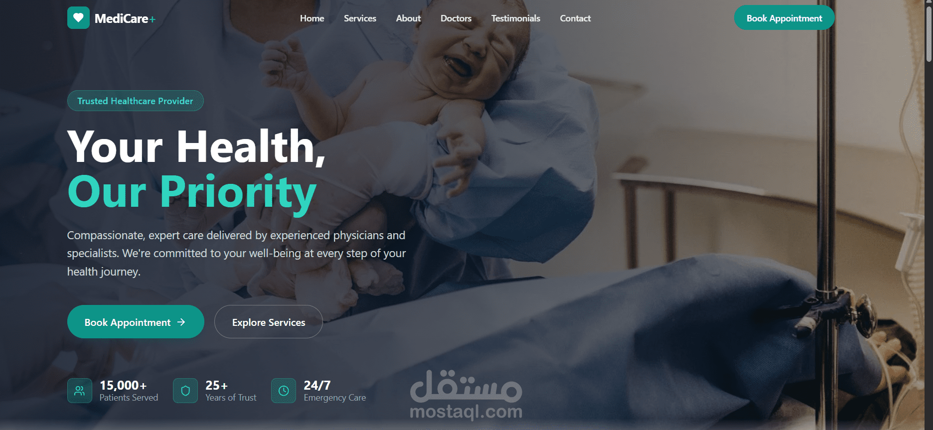 منصة "MediCare" المتكاملة لإدارة العيادات والمراكز الطبية.