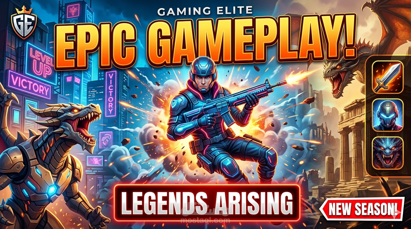 تصميم غلاف يوتيوب (Thumbnail) احترافي وجذاب.