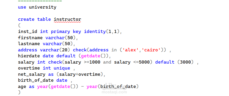 sql query