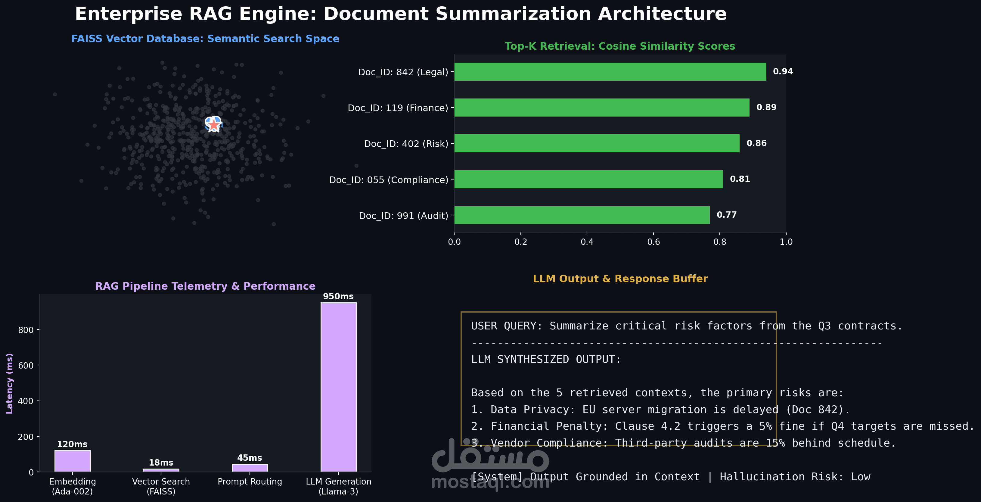 نظام ذكي لتلخيص المستندات الطويلة باستخدام تقنيات RAG والذكاء الاصطناعي