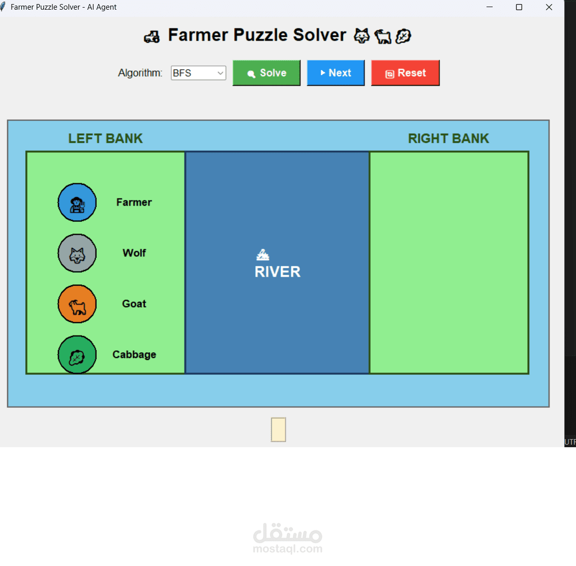 Solving a Game using Algorithms