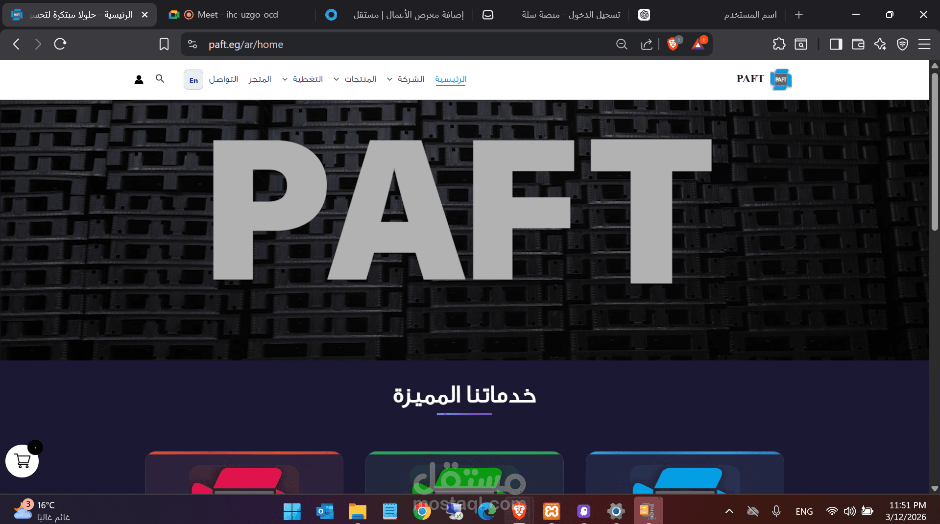 Modern Corporate Website for PAFT Plastic Pallets Company