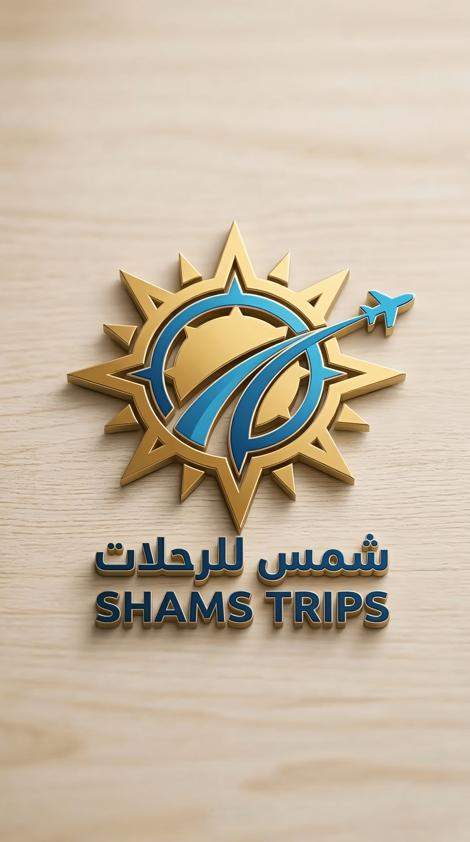 الهوية البصرية لشركة "شمس للرحلات - SHAMS TRIPS"